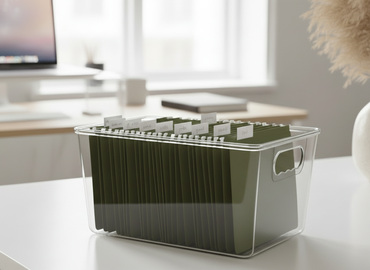 Hängmappar med personliga etiketter – 12 pack