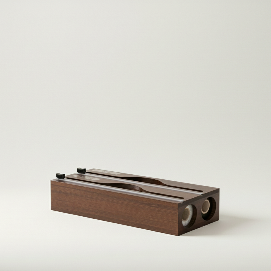 Bambulåda för köksfolie