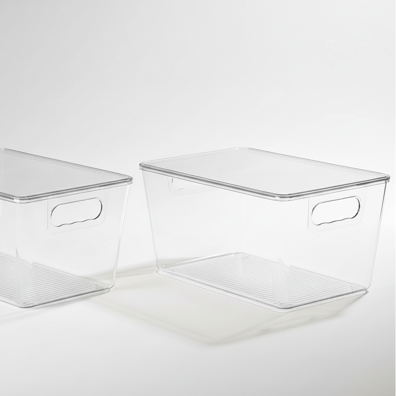 Stapelbara förvaringslådor - 2pack