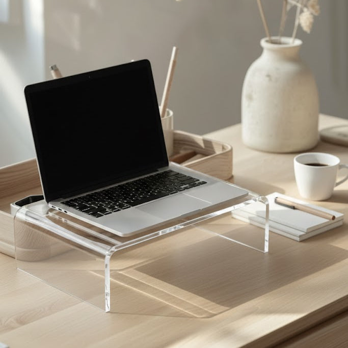 Skrivbordsställ i akryl