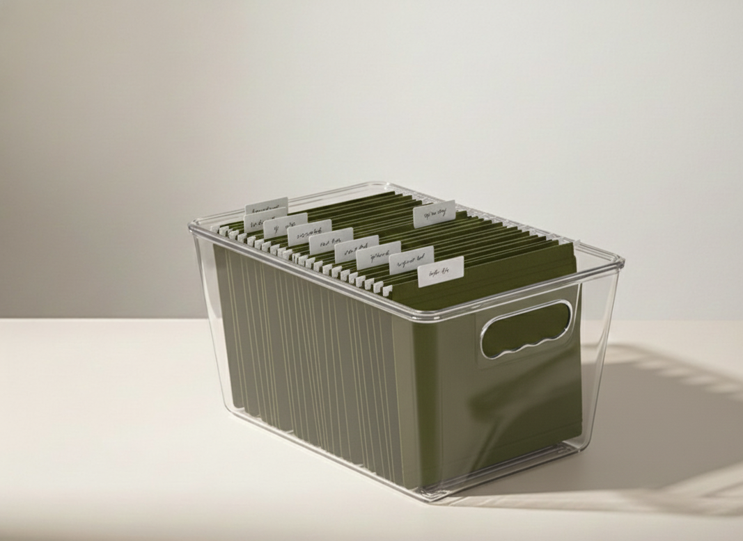 Hängmappar med personliga etiketter – 12 pack